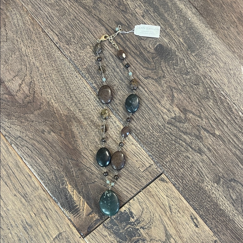 Ann Taylor Earthy Tones Beaded Necklace